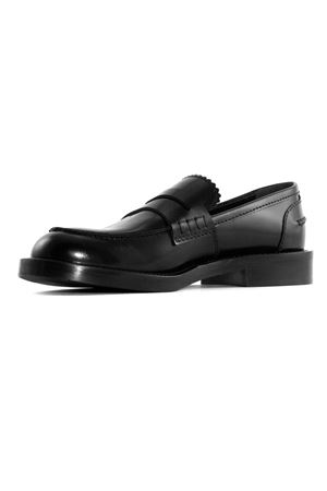 Mocassino in pelle spazzolata nera GUGLIELMO ROTTA | PRETTYBLACK